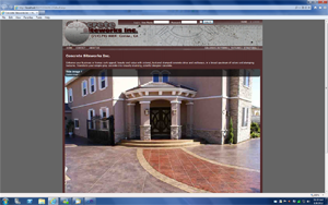 Concrete company static web site in los Angeles California.